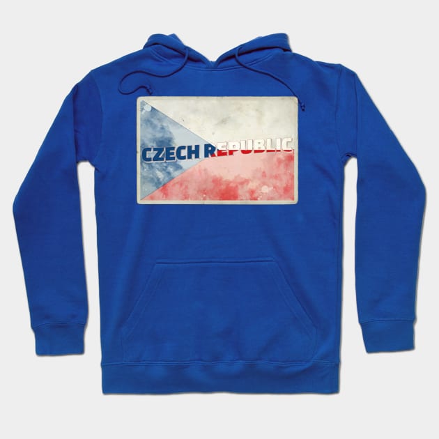 The Czech Republic vintage style retro souvenir Hoodie by DesignerPropo